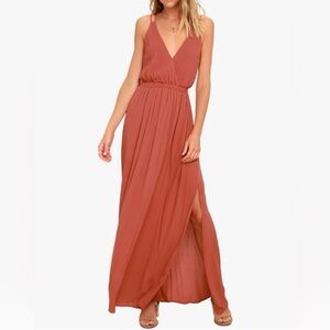 Lulus Women's Lost in Paradise Strappy Maxi Dress